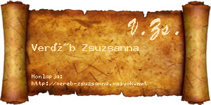 Veréb Zsuzsanna névjegykártya